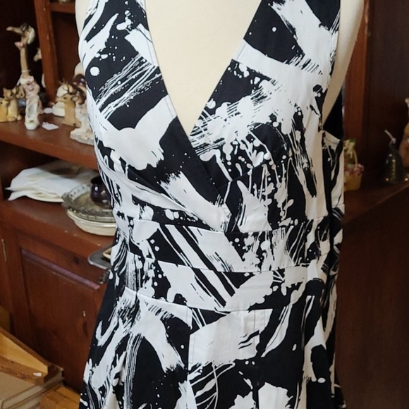 Paint Splatter Abstract Print Dress 👗 - Picture 5 of 8